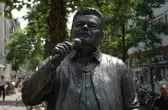 Het standbeeld van Andre Hazes in Amsterdam