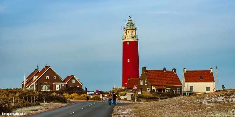 De rode vuurtoren van Texel De vuurtoren van Texel