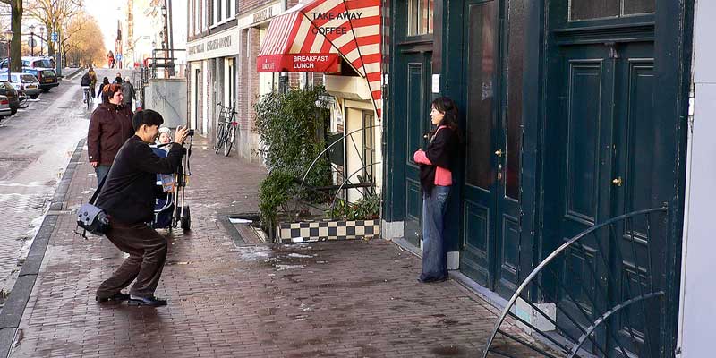 Anne Frank huis Prinsengracht canal Amsterdam