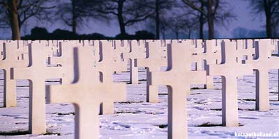 De Amerikaanse begraafplaats in Margraten, Zuid Limburg