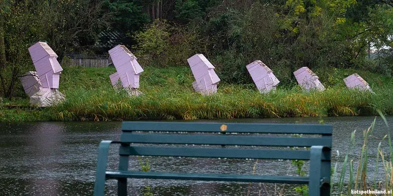 Easter Island statues in Brielle