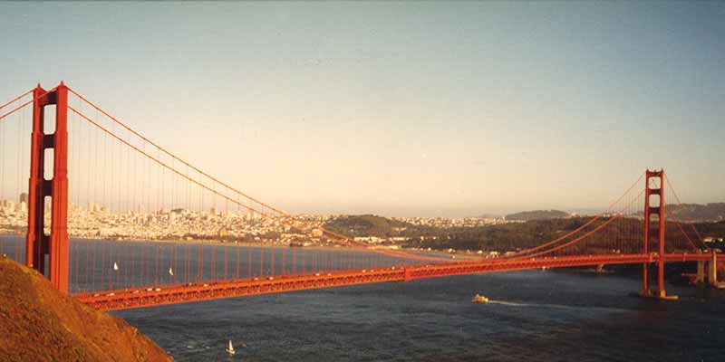 Golden Gate Bridge, San Francisco. Not the longest or the tallest; but it is the most famous and most evocative bridge in the world!