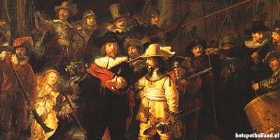 Detail van het schilderij De Nachtwacht