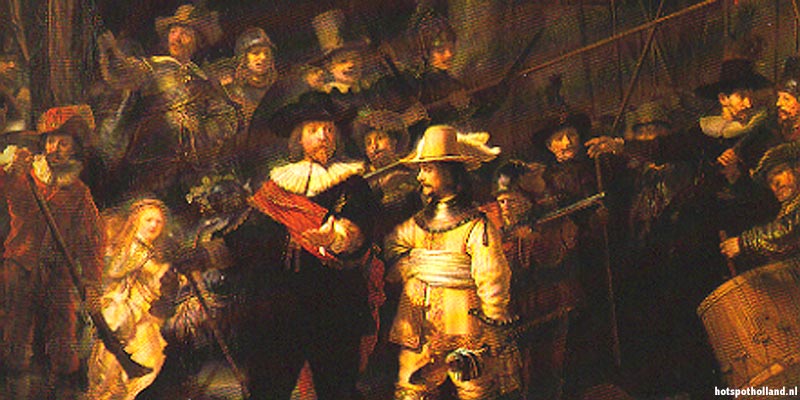 Detail van het schilderij De Nachtwacht
