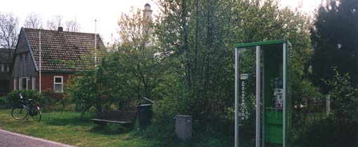 De noordelijkste telefooncel van ons land stond ooit op Schiermonnikoog