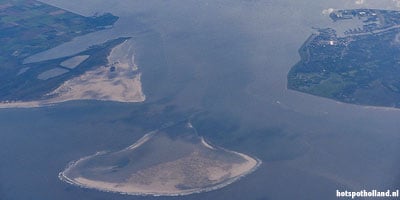 Noorderhaaks between Texel and the main land