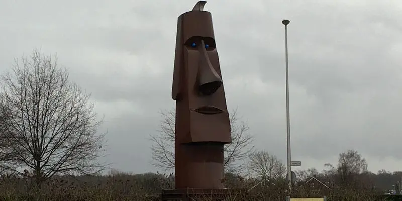 Moai Osterinsel Statue Wanssum, Limburg