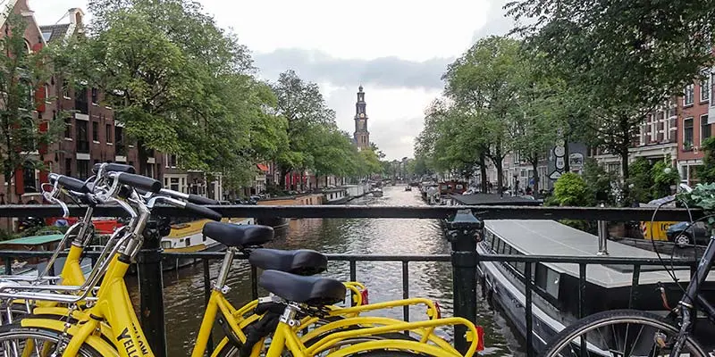 De Prinsengracht in de Jordaan in Amsterdam