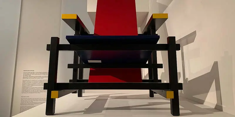 De Rietveld stoel in het Centraal Museum Utrecht De Rietveldstoel in het Centraal Museum Utrecht