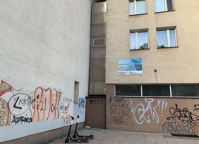 Narrowest house in the world in Warsaw