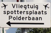 Plane spotters location neat the Polderbaan runway