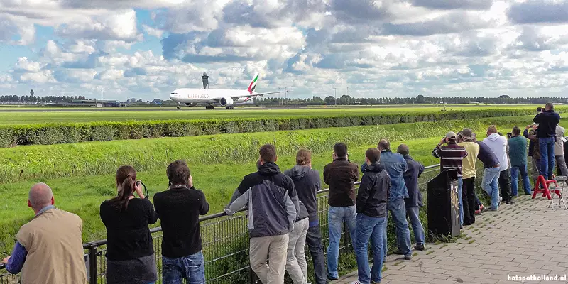 Vliegtuig spottersplaats Polderbaan Vijfhuizen