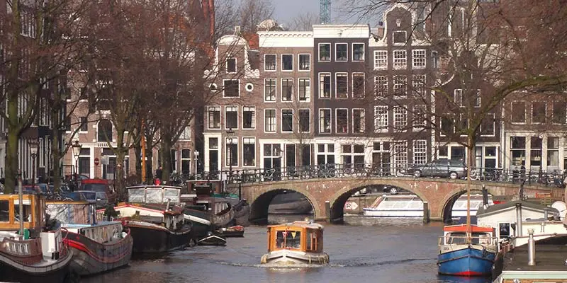 The world famous canals of Amsterdam