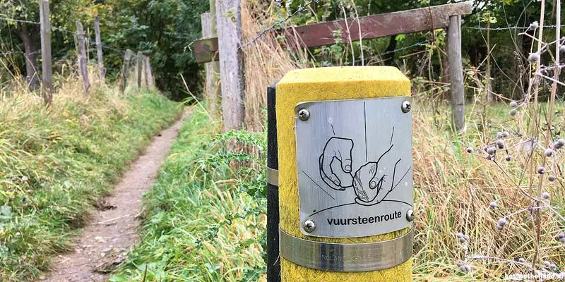 Vuursteenroute wandeltocht vuursteenmijn Rijckholt, Limburg