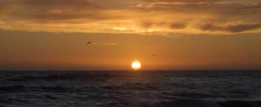 Zonsondergang aan de Zeeuwse kust