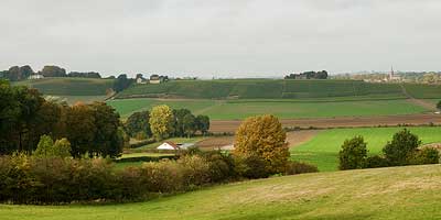 Het glooiende Zuid-Limburgse heuvellandschap rond Maastricht